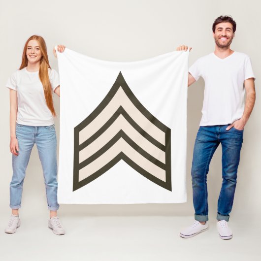 Army Sergeant rank フリースブランケット (インサイチュ)