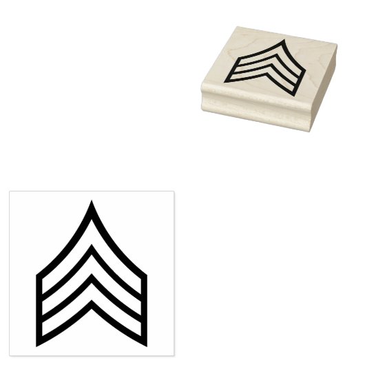 Army Sergeant rank ラバースタンプ (押印)