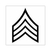 Army Sergeant rank ラバースタンプ (インプリント)