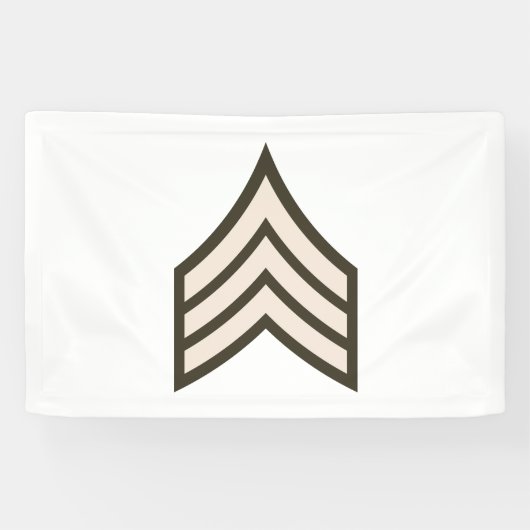 Army Sergeant rank 横断幕 (横)
