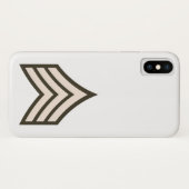 Army Sergeant rank Case-Mate iPhoneケース (裏面(横))