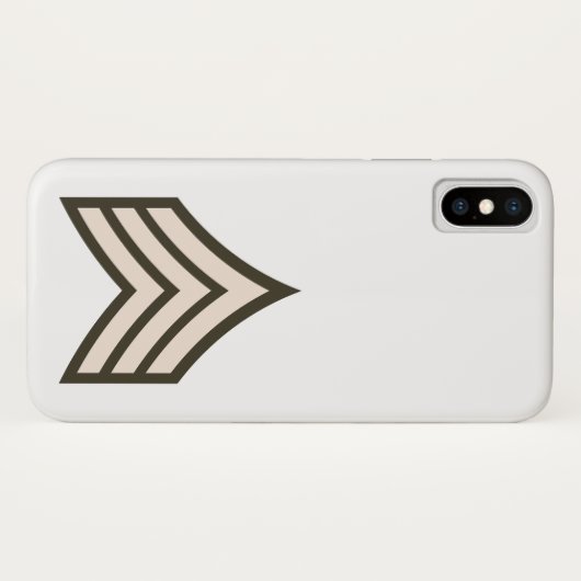 Army Sergeant rank Case-Mate iPhoneケース (裏面(横))