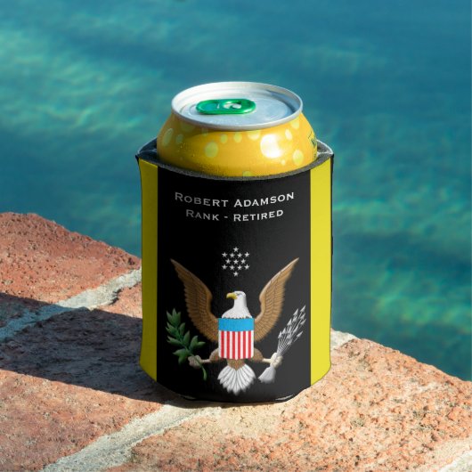 Army Service 愛国心を込めたパーソナライズデザイン 缶クーラー (インサイチュ プール)