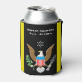 Army Service 愛国心を込めたパーソナライズデザイン 缶クーラー (缶正面)