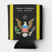 Army Service 愛国心を込めたパーソナライズデザイン 缶クーラー (裏面)