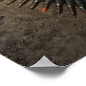 Army soldier scouts for enemy activity ポスター (角)