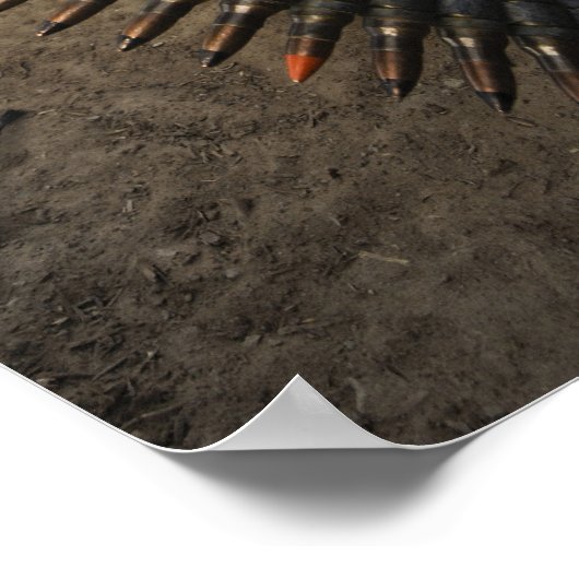 Army soldier scouts for enemy activity ポスター (角)