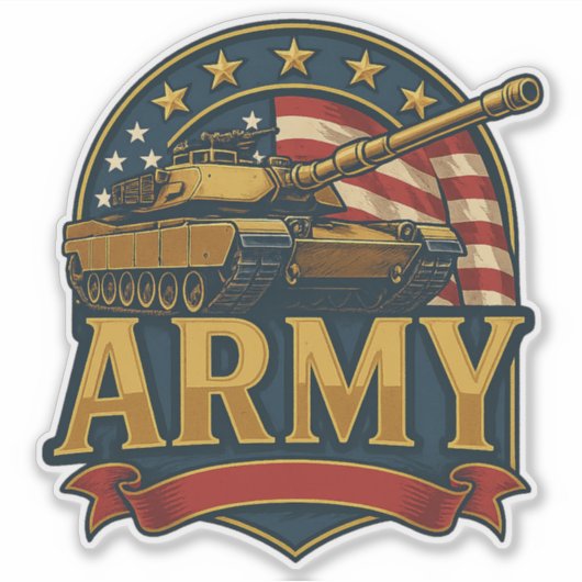Army Tank シール (正面)