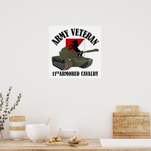 Army Veteran - M-48 ポスター (キッチン)