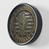 Army Veteran Tribute Clock 壁時計 (傾斜)