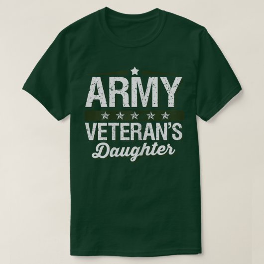 Army Veterans Daughter T Shirt  Tシャツ (デザイン正面)
