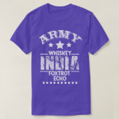 Army Whiskey India Fotrot Echo (WIFE) Tシャツ (デザイン正面)