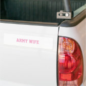 Army wife sticker バンパーステッカー (トラック上)