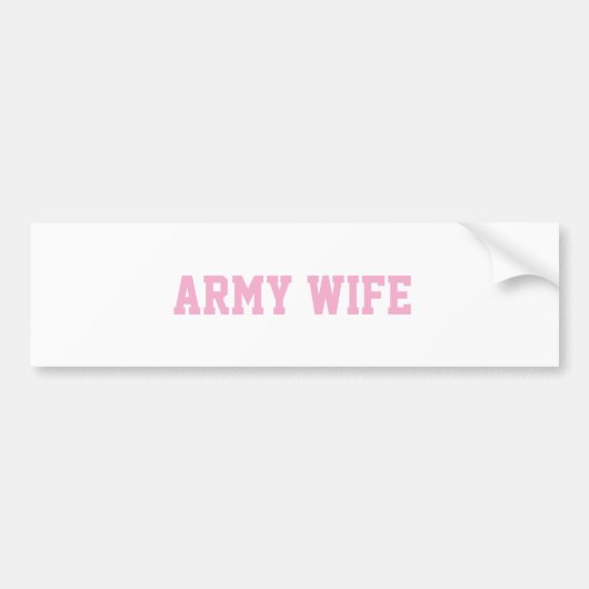 Army wife sticker バンパーステッカー (正面)