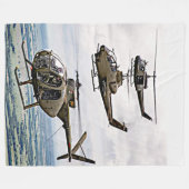 ARMYHELICOP[TERS フリースブランケット (正面(横))