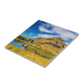 Arnarstapi Amtmansshusと山スタファエル，アイスランド タイル (側面)