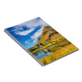 Arnarstapi Amtmansshusと山スタファエル,アイスランド ノートブック (右側)