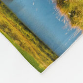 Arnarstapi Amtmansshusと山スタファエル，アイスランド フリースブランケット (角)