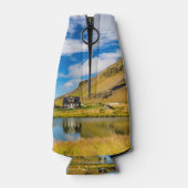 Arnarstapi Amtmansshusと山スタファエル，アイスランド ボトルクーラー (裏面)