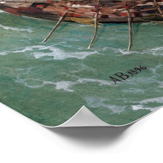 Arnold Böcklin Odysseus and Polyphemus ポスター (角)