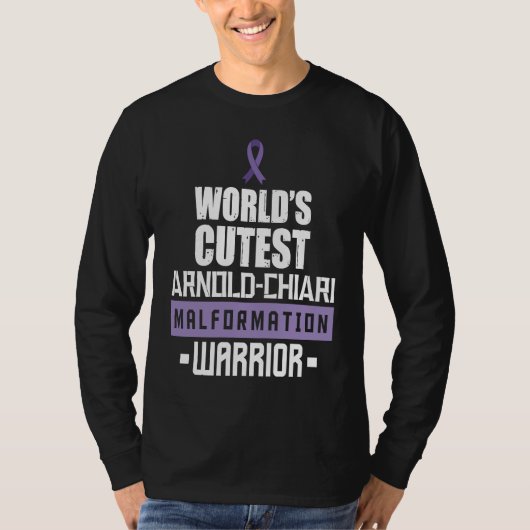 Arnold Chiari Malformation Warrior Cutest Awarenes Tシャツ (正面)