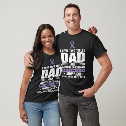 Arnold Chiari Malformation Warrior Dad Awareness Tシャツ (ユニセックス)