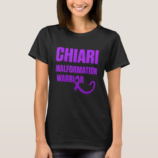 Arnold Chiari Malformation Warrior Fight Awareness Tシャツ (正面)