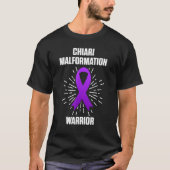 Arnold Chiari Malformation Warrior Fight Awareness Tシャツ (正面)