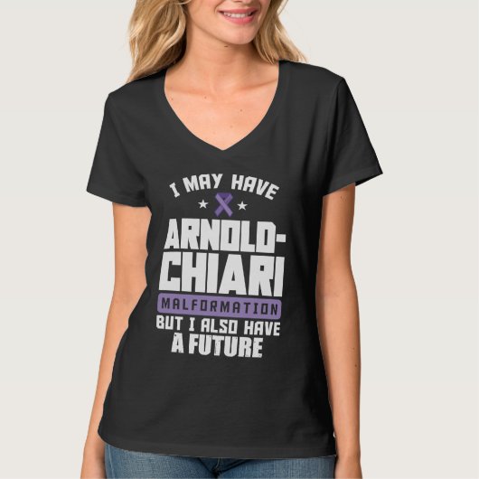 Arnold Chiari Malformation Warrior Future Awarenes Tシャツ (正面)