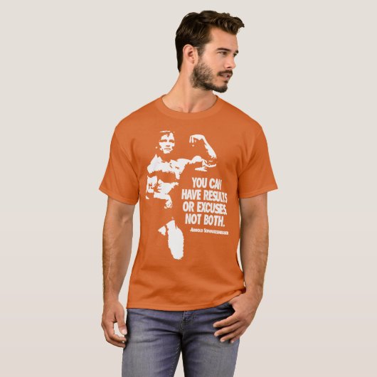 Arnold Schwarzenegger Motivational Tシャツ (正面フル)