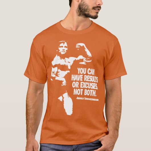 Arnold Schwarzenegger Motivational Tシャツ (正面)