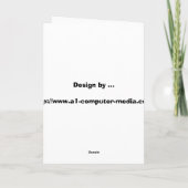 Arnolfi A1アートデザイナーEカード カード (裏面)