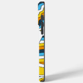 AroAceプライドゼンドードルサンセットフラッグモダンアブストラック Case-Mate iPhoneケース (裏面 / 左)