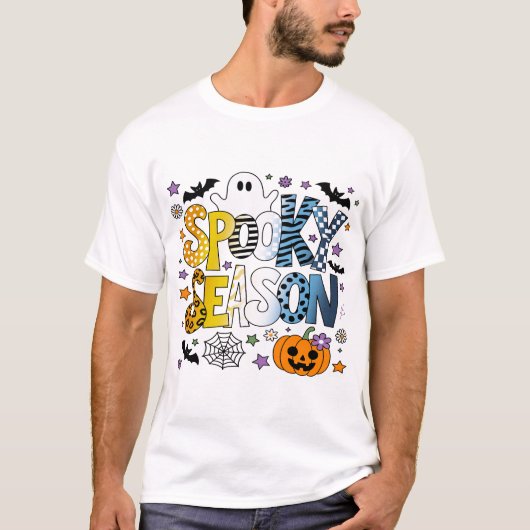 AroAce スプーキーシーズン ハロウィン Tシャツ (正面)