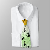 AroAce Agenderプライドブラックキャット – Mystical Witchy ネクタイ (タイ)