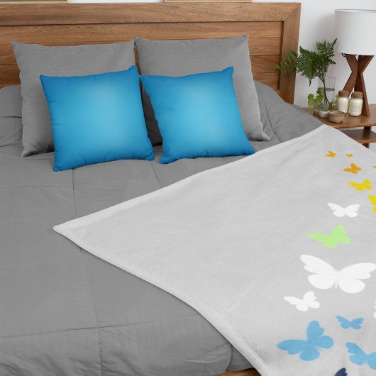 AroAce Agender Pride Butterfly Trail シェルパブランケット