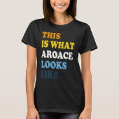 Aroace Pride Aromantic Asexual Proud Aro Ace LGBTI Tシャツ (正面)
