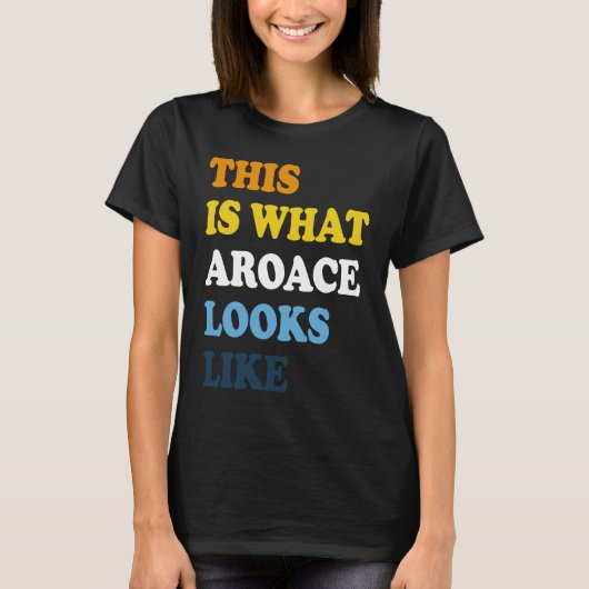 Aroace Pride Aromantic Asexual Proud Aro Ace LGBTI Tシャツ (正面)