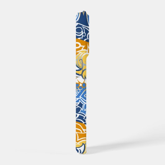 Aroace Sun and Sea Pride Flag Squiggles iPhoneケース (右側面)