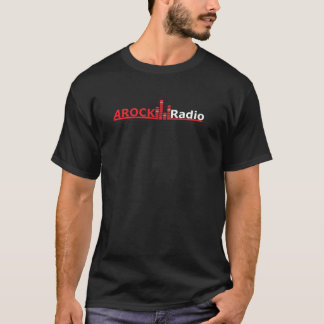 AROCKの人の黒いティー Tシャツ