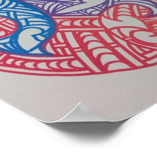 Aroha Mai, design by RRW  ポスター (角)