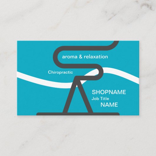 Aroma/Massage/Therapy/Chiropractic Business Card 名刺 (正面)