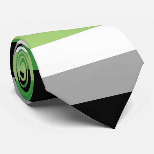 Aromanticの旗のタイ ネクタイ (ロール)