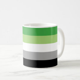 Aromanticの旗のマグ コーヒーマグカップ