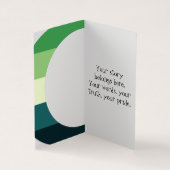  Aromantic Pride Crescent Moons Greeting Card 名刺 (内部)