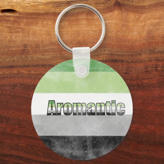 Aromantic pride flag key ring キーホルダー (裏面)