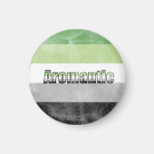 Aromantic pride flag magnet マグネット (正面)