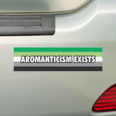 Aromanticismはバンパーステッカーあります バンパーステッカー (車上)