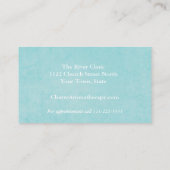 Aromatherapistの水彩画のユーカリの葉 名刺 (裏面)