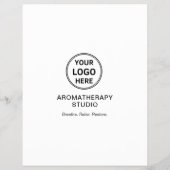 Aromatherapy Spa Custom Logo Promotional Business  チラシ (裏面)